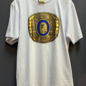 A BATHING APE-BAPE Foil Logo College Ring Tee