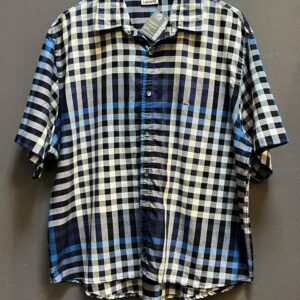 LACOSTE- PLAID SHORT SLEEVE CASUAL SHIRT