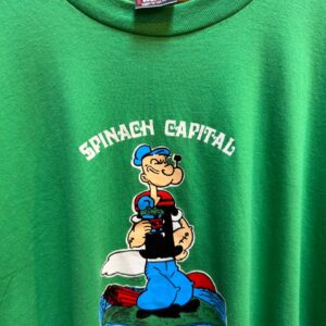 Vintage 90's Popeye the Sailor Man Spinach Cartoon Graphic T-Shirt - Image 5