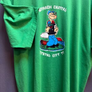 Vintage 90's Popeye the Sailor Man Spinach Cartoon Graphic T-Shirt - Image 3