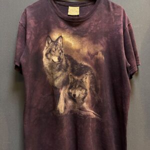 00's THE MOUNTAIN PAIR OF WOLVES GRAPHIC T-SHIRT