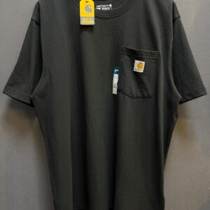 CARHARTT RELAXED FIT BLK POCKET T-SHIRT