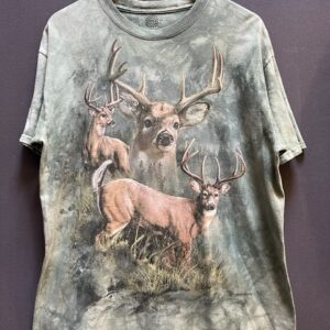 THE MOUNTAIN DEER COLLAGE GRAPHIC T-SHIRT