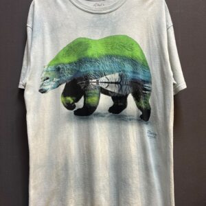 THE MOUNTAIN AURORA POLAR BEAR GRAPHIC T-SHIRT