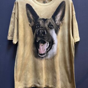 THE MOUNTAIN GERMAN SHEPHERD FACE GRAPHIC T-SHIRT