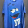 M&M's BLUE CHARACTER BIG FACE T-SHIRT