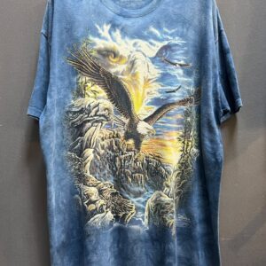 THE MOUNTAIN 2013 BLUE "FIND 11 EAGLES" GARDNER NATURE GRAPHIC T-SHIRT