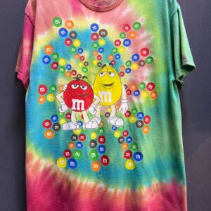 M&M's WORLD CANDY TIE-DYE GRAPHIC T-SHIRT