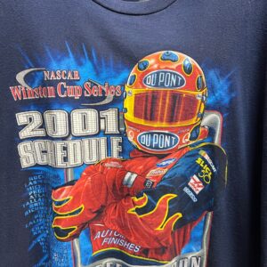 JEFF GORDON 2001 WINSTON CUP SCHEDULE NASCAR T-SHIRT - Image 4