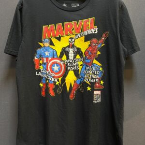MARVEL SUPERHEROS VENOM CAPTAIN AMERICA AND SPIDERMAN GRAPHIC T-SHIRT