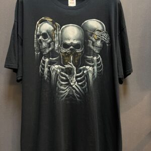 BLACK SKELETONS GRAPHIC T-SHIRT