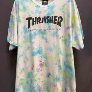 THRASHER SKATEBOARD MAGAZINE PASTEL TIE-DYE T-SHIRT