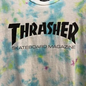 THRASHER SKATEBOARD MAGAZINE PASTEL TIE-DYE T-SHIRT - Image 4