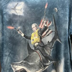GEORGEB W. BUSH- RIDING ON SHART GRAPHIC T-SHIRT - Image 5