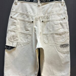 BOSS WHITE  DENIM CARPENTER JORTS - Image 4