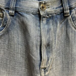 HALIFAX LIGHT WASH BLUE DENIM Y2K SHORTS - Image 4
