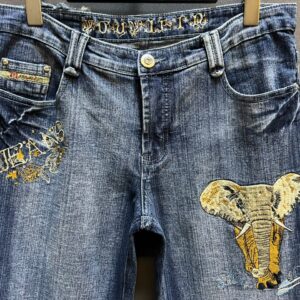 Y2K-STYLE WOMEN's GRAPHIC DENIM JEANS - Image 4