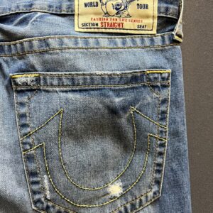 TRUE RELIGION BLUE WASH STRAIGHT-LEG JEANS - Image 4