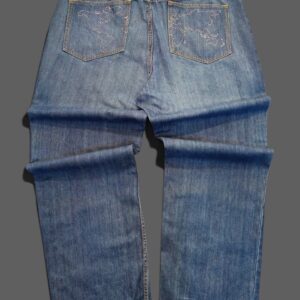00's-Y2K Ecko UNLTD Embroidered World Map Graphic Denim Jeans Pants