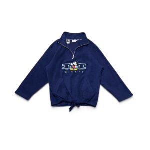 Vintage 90's Disney Mickey Mouse Quarter-zip Fleece - Image 2