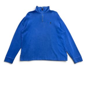 Vintage 90's Polo Ralph Lauren Quarter-zip Pullover Sweater - Image 2