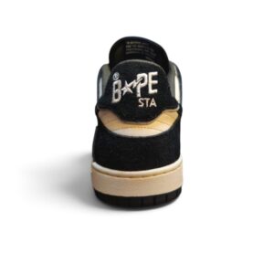 A Bathing Ape Bape SK8 Sta Black Suede - Image 2