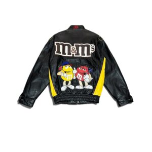 Vintage M&M's NASCAR Leather Jacket - Image 4