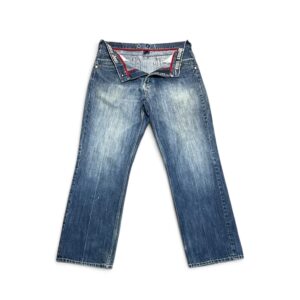 COOGI Y2K Embroidered Logo Denim Baggy Pants - Image 2