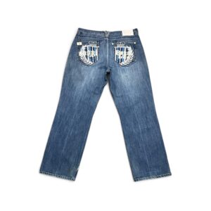 COOGI Y2K Embroidered Logo Denim Baggy Pants