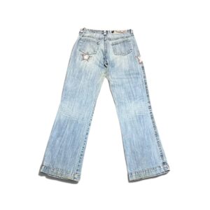 Rocawear Y2K Embroidered Patch Logo Baggy Wash Denim Pants