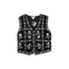 Vintage WINONA Velvet Floral Embroidered Vest